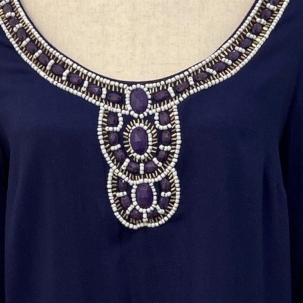 Lilly Pulitzer Sarah Beaded Tunic Dress | Sz M - Picture 8 of 14